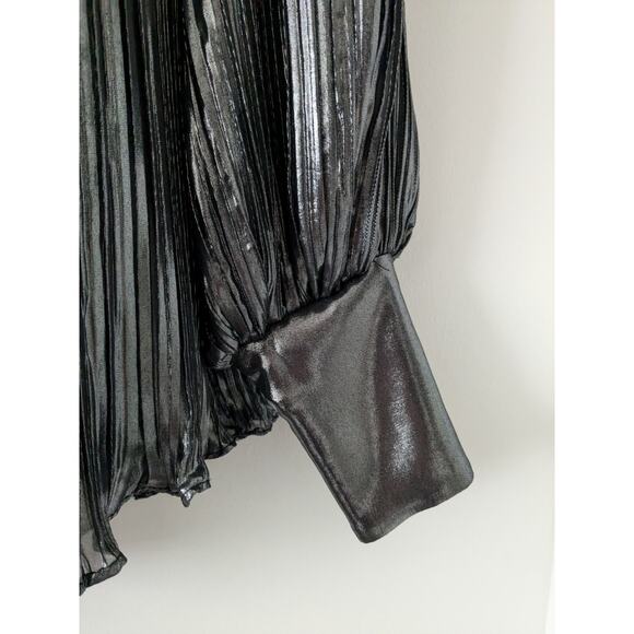 NWT $1,135 New Arrivals Sz38 (S/M) Black Metallic Cocktail Formal Dress - Picture 6 of 9